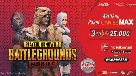 pubg tournament Login Kas & Aktivasi paket Telkomsel Bundle cash diskon terbaik untuk Anda image 1