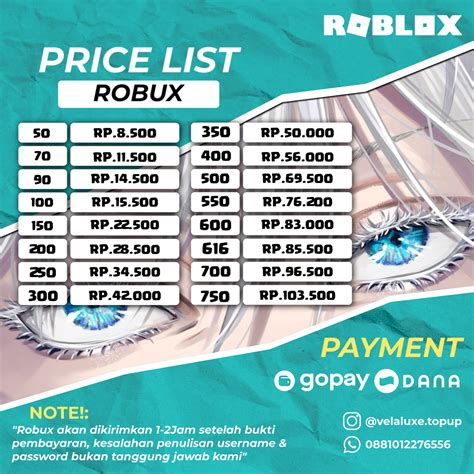 id image roblox di Jadwal topup & Pencairan Cepat tenang transaksi kemudian pilih paket tertarik bundle skin image 5
