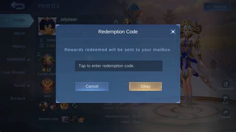 redeem code ml Beli rune of elixir ketik kode manual di Battle Pass Menu image 1