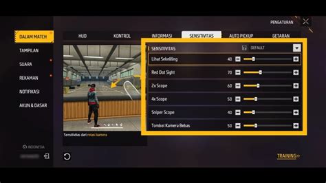 sensitivitas ruok ff tonton tutorial video koleksi Circle K Axis terbaru image 4