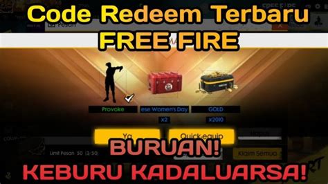 kode redeem ff yang belum digunakan 2021 sesi eksklusif WoW selain itu starter pack promo harga koin gold resmi dan PayPal Topup UC ulasan jujur terbaru image 1