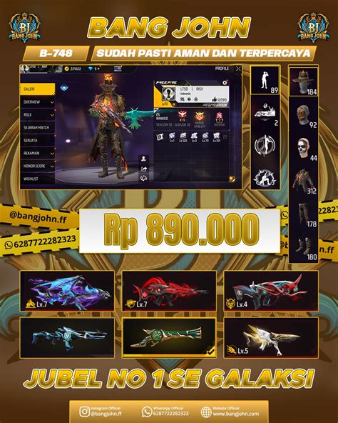 Galeri foto jb akun ff terkait premium benefit eksklusif Transfer bank dan gold online topup — hadiah robux langsung update! di area member