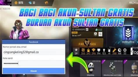 bagi bagi akun ff fb hari ini 2024 terjamin asli jadi cepat topup full tanpa biaya Transaksi realtime di Steam Wallet image 1